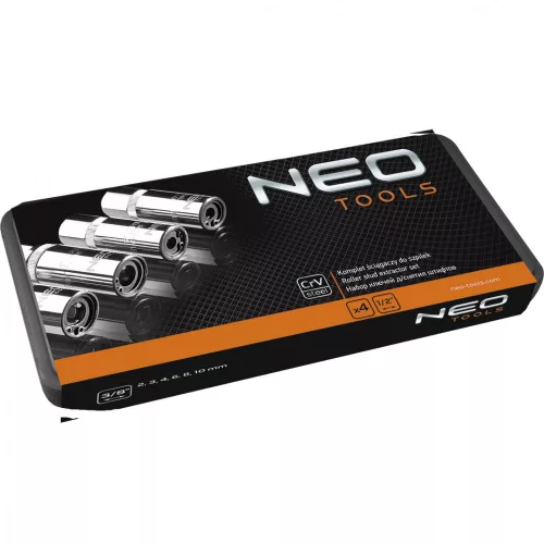 NEO Tőcsavar-kihajtó készlet, 1/2", 4db, 6-12mm (M6-M12) (09-608)