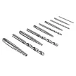 NEO Törtcsavar-kihajtó készlet, négyszög vég, vezetőfúrókkal, 10db, 2-14mm (M3-M18) (09-609)