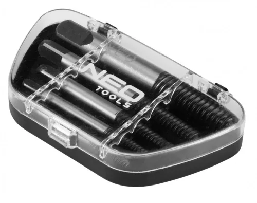 NEO Törtcsavar-kihajtó készlet, 5db, négyszög vég, 2-14mm (M3-M18) (09-615)