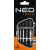 NEO Törtcsavar-kihajtó készlet, 5db, négyszög vég, 2-14mm (M3-M18) (09-615)
