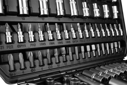 NEO Dugókulcskészlet 1/2", 1/4", 110db (10-211)