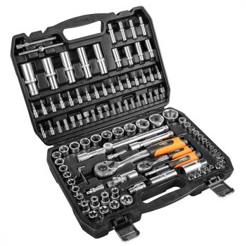 NEO Dugókulcskészlet 108db, 1/2 ", 1/4" (10-212)