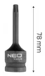 NEO Torziós bit ütvecsavarozókhoz 1/2" T30 (10-258)