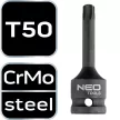 NEO Torziós bit ütvecsavarozókhoz 1/2" T50 (10-261)