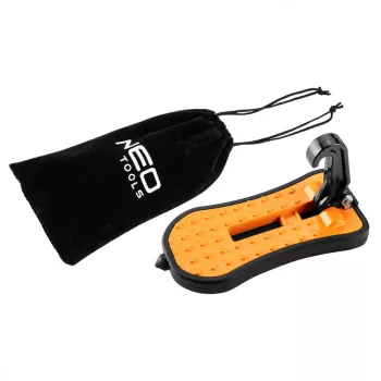   NEO Univerzális autólépcső, 3 az 1-ben szerszám lépcső tetőcsomagtartóhoz, üvegtörő, telefontartó (10-477)