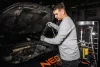 NEO Mobil olajleeresztő/ leszívó készülék, pneumatikus, leeresztő tál 10l, ellenőrzőhenger 10l, gyűjtőtartály 70l (10-811)