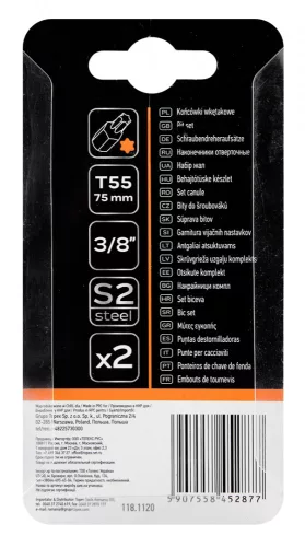 NEO Torx bit T55x75mm, S2x2db (10-948)
