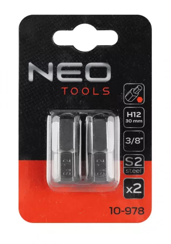 NEO Imbusz bit 12x30mm, S2x2db (10-978)