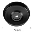 NEO Olajszűrő kulcs 76mm 12 pontos, 1/2" kulcsnyílással (11-360)