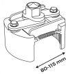 NEO Olajszűrő kulcs, önbeálló 80-115mm, 1/2" kulcsnyílással (11-380)