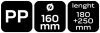 NEO Tölcsér 160mm, 1,2L, flexibilis kifolyóval, polietilén (11-555-1)