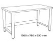 NEO Állítható munkapad: 1500mmx780mmx830mm (11-716)