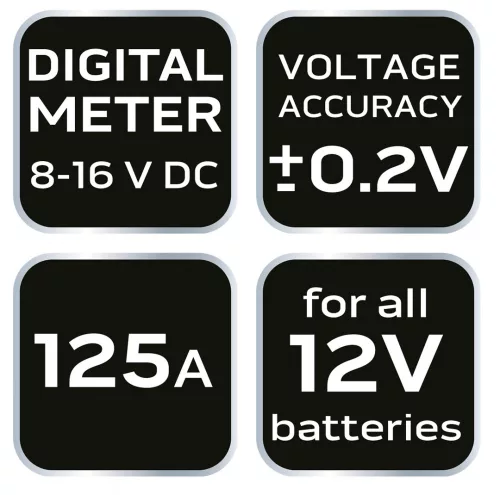NEO Akkumulátor teszter 125 A 12 V - digital (11-985)