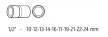 NEO Gépi Dugókulcskészlet 1/2" 10db 10-24 (12-101)