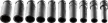 NEO Gépi Dugókulcskészlet 1/2" 10db HOSSZÚ 10-24 CR-MO (12-107)