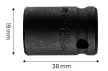 NEO Gépi dugókulcs 1/2", 19mm, Cr-Mo (12-219)
