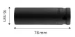 NEO Hosszú Gépi dugókulcs 1/2", 16mm, Cr-Mo (12-316)