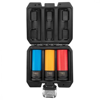   NEO Dugókulcskészlet ALUFELNIHEZ, VÉKONYFALÚ, 1/2", 3db (17mm, 19mm, 21mm), Cr-Mo (12-350)