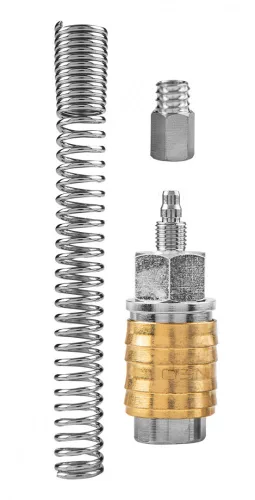 NEO Pneumatikus Gyorscsatlakozó, 4x6mm tömlőkimenetes,védőrugós (12-600)