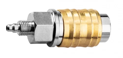 NEO Pneumatikus Gyorscsatlakozó, 4x6mm tömlőkimenetes,védőrugós (12-600)