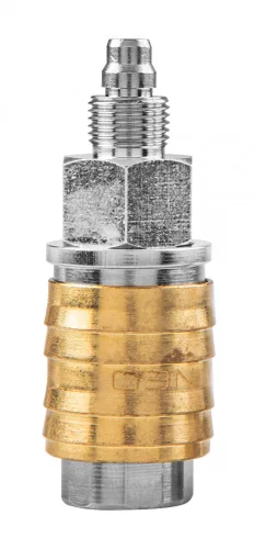NEO Pneumatikus Gyorscsatlakozó, 6x8mm tömlőkimenetes,védőrugós (12-601)