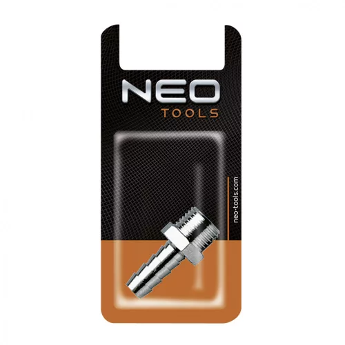 NEO PNEUMATIKUS Tömlőcsatlakozó 8mm, 1/4", külső menet (12-615)