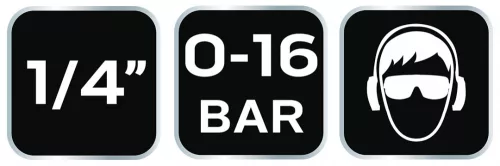 NEO Pneumatikus gyorscsatlakozó 1/4" külsőmenet (12-635)
