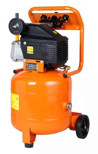 NEO Kompresszor, 40l, álló, 8bar, 169l/min, 2 csatlakozó, 2 nyomásmérő, olajkenésű (12K010-1)