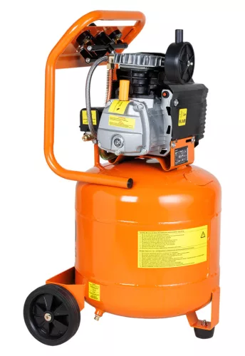 NEO Kompresszor, 40l, álló, 8bar, 169l/min, 2 csatlakozó, 2 nyomásmérő, olajkenésű (12K010-1)