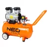 NEO Kompresszor 50L, 8 bar, 180L/perc, extra csendes, kefementes motorral, olajmentes, 80Db (12K022-1)