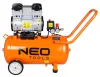 NEO Kompresszor 50L, 8 bar, 180L/perc, extra csendes, kefementes motorral, olajmentes, 80Db (12K022-1)
