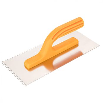   TOPEX Acél simító, fogazott, rozsdamentes, - 280x130mm, 4x4x4mm fog (13A284)