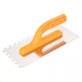   TOPEX Acél simító, fogazott, rozsdamentes, - 280x130mm, 8x8x8mm fog (13A288)