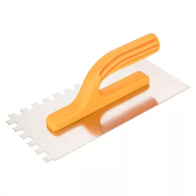  TOPEX Acél simító, fogazott, rozsdamentes, - 280x130mm, 8x8x8mm fog (13A288)