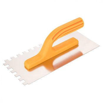   TOPEX Acél simító, fogazott, rozsdamentes, - 280x130mm, 8x8x8mm fog (13A288)