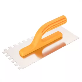   TOPEX Acél simító, fogazott, rozsdamentes, - 280x130mm, 10x10x10mm fog (13A290)
