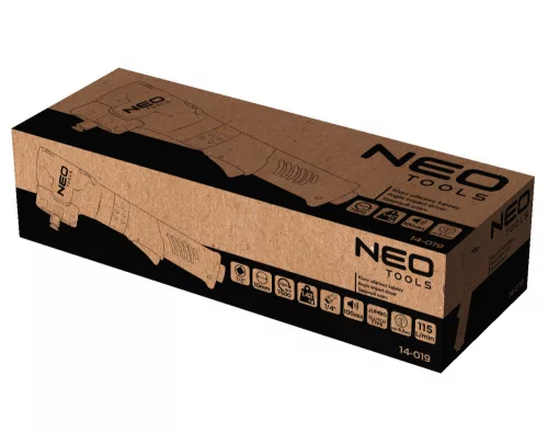 NEO Pneumatikus sarok-ütvecsavarozó, 1/2", 500 Nm (14-019)