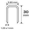 NEO Tűzőkapocs, horganyzott 90-es tipus, pneumatikus tűzőgéphez (14-570), GA18, 30 mm, 4000 db (14-627)