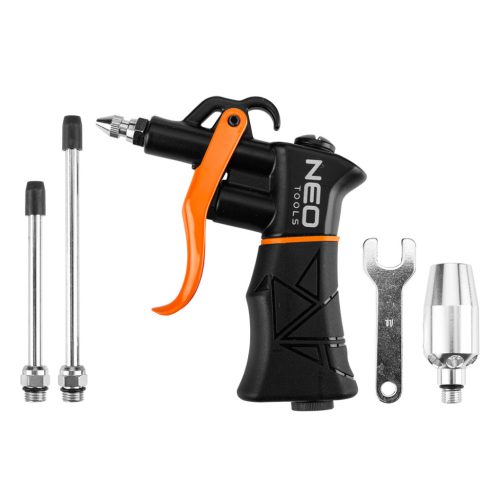 NEO Pneumatikus lefúvópisztoly, nagy teljesítményű, cserélhető fejekkel (14-725)