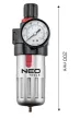 NEO Víztelenítő szűrő 1/2", nyomáscsökkentővel, fém (14-732)