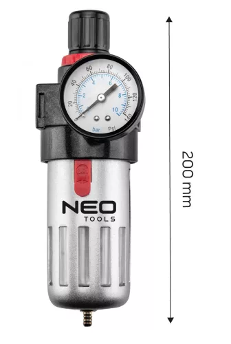 NEO Víztelenítő szűrő 1/2", nyomáscsökkentővel, fém (14-732)