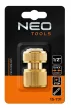 NEO Tömlő gyorscsatlakozó 1/2", vízstoppos, réz (15-731)