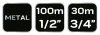 NEO Tömlődob, fém, tömlőméret: 1/2" max100m, 3/4" max30 m (15-790)