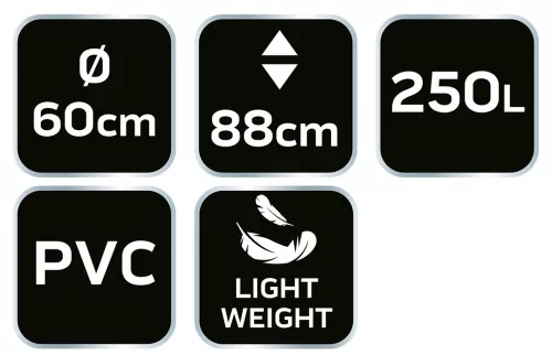 NEO Esővízgyűjtő tartály, összecsukható, PVC, 250L (15-951)