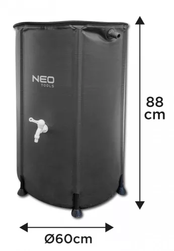 NEO Esővízgyűjtő tartály, összecsukható, PVC, 250L (15-951)