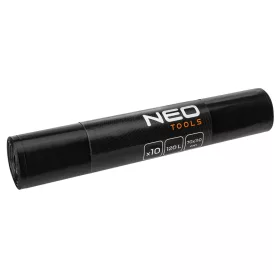   NEO Szemeteszsák, 120l, 70x110cm, 50mic, fekete, 10db/cs (15-985)