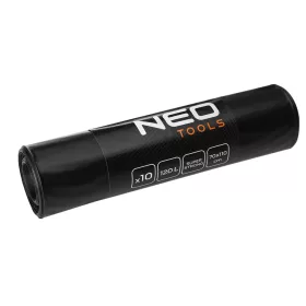   NEO Szemeteszsák, 120l, 70x110cm, 100mic, fekete, 10db/cs (15-987)