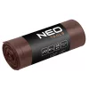 NEO Szemeteszsák 60l, 60x70cm, barna, erősített, vastagság:35mic, 10db (15-993)