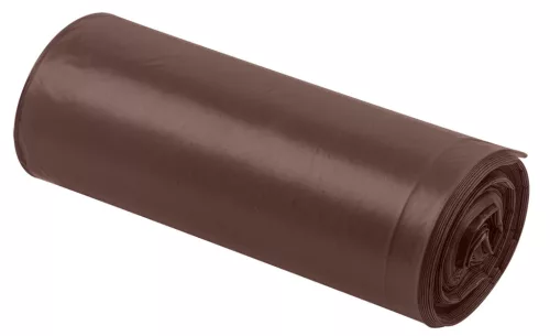 NEO Szemeteszsák 60l, 60x70cm, barna, erősített, vastagság:35mic, 10db (15-993)