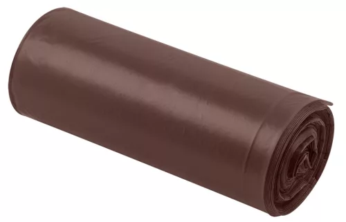NEO Szemeteszsák 120l, 70x110cm, barna, erősített, vastagság:35mic, 10db (15-994)